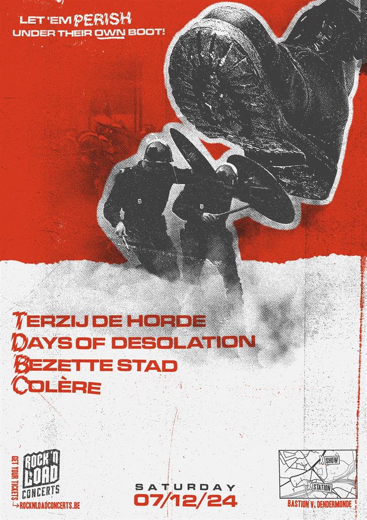 Rocknload presents: Terzij De Horde / Days of Desolation / Bezette Stad / Colére