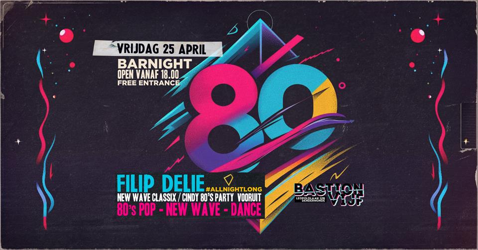 Bar night: back to the 80s